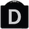 Signmission Sign with Letter D Heavy-Gauge Aluminum Architectural Sign, 18" x 18", BS-1818-22958 A-DES-BS-1818-22958 - alternate 1